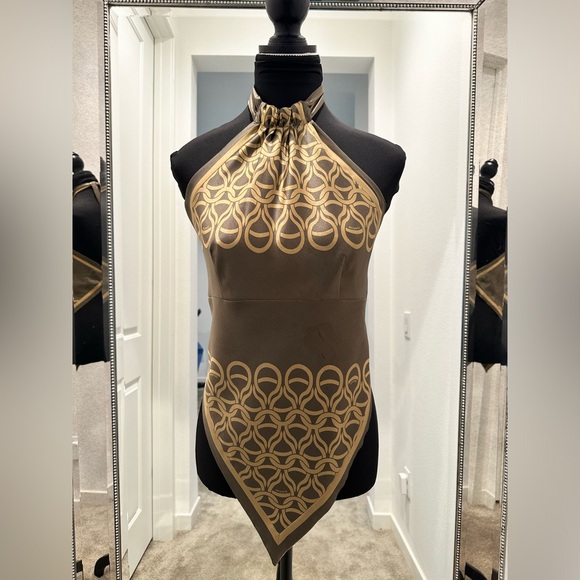 Bebe, reversible silk halter top - Picture 4 of 5